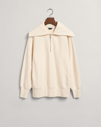 Kauluksellinen Sportswear-collegepaita, jossa vetoketju p&auml;&auml;ntiell&auml;