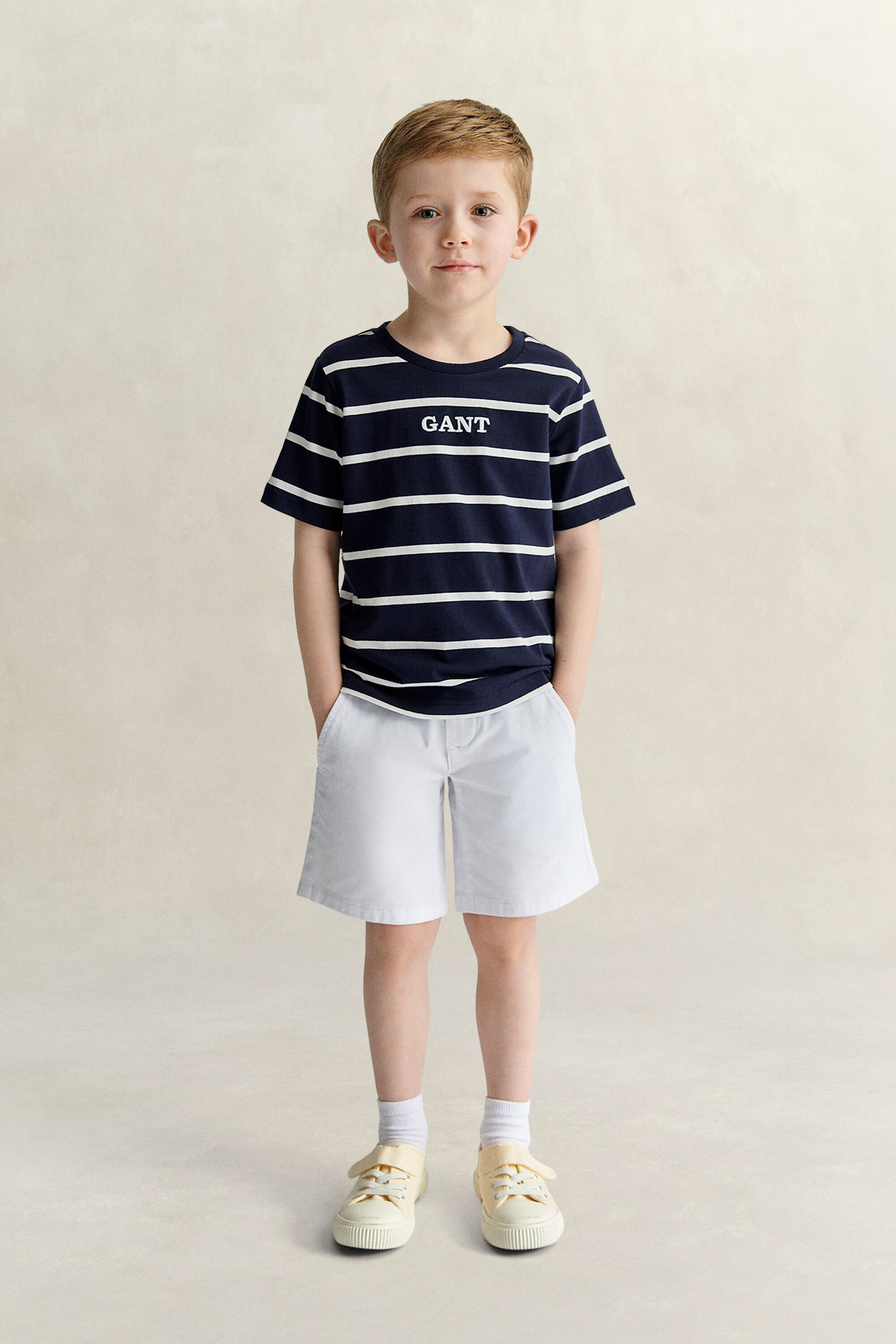 Boys-malliston raitakuvioitu t‑paita