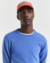 Ohut lampaanvillaneule, pyöreä pääntie