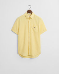 Regular&nbsp;fit ‑mitoitettu lyhythihainen paita puuvillapellavaa