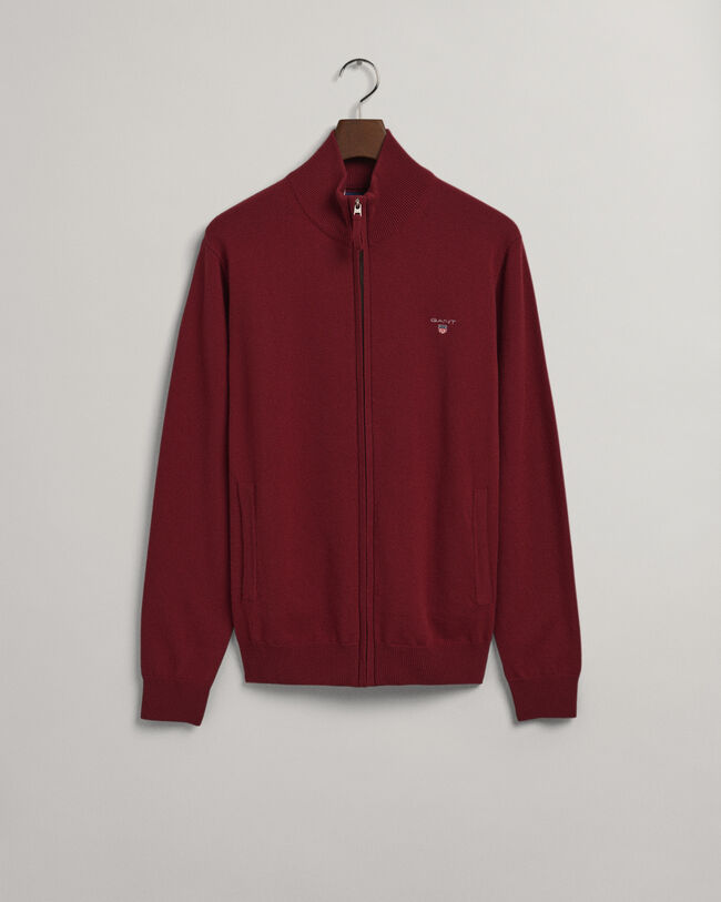 Vetoketjullinen neuletakki eritt&auml;in hienosta lampaanvillasta