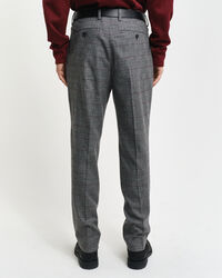 Slim fit ‑mitoitetut ruudulliset puvunhousut