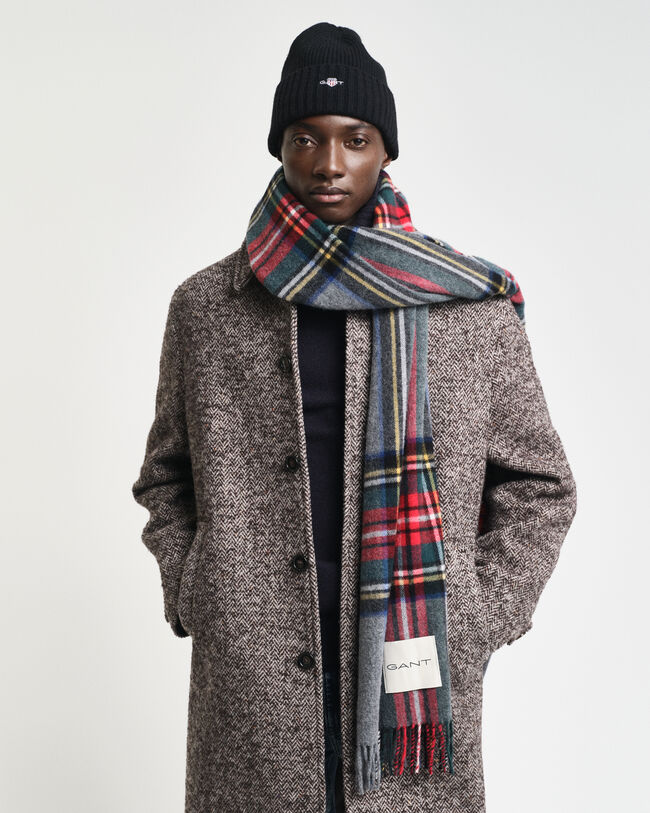 Kašmirsekoitteinen skottiruudullinen kaulaliina