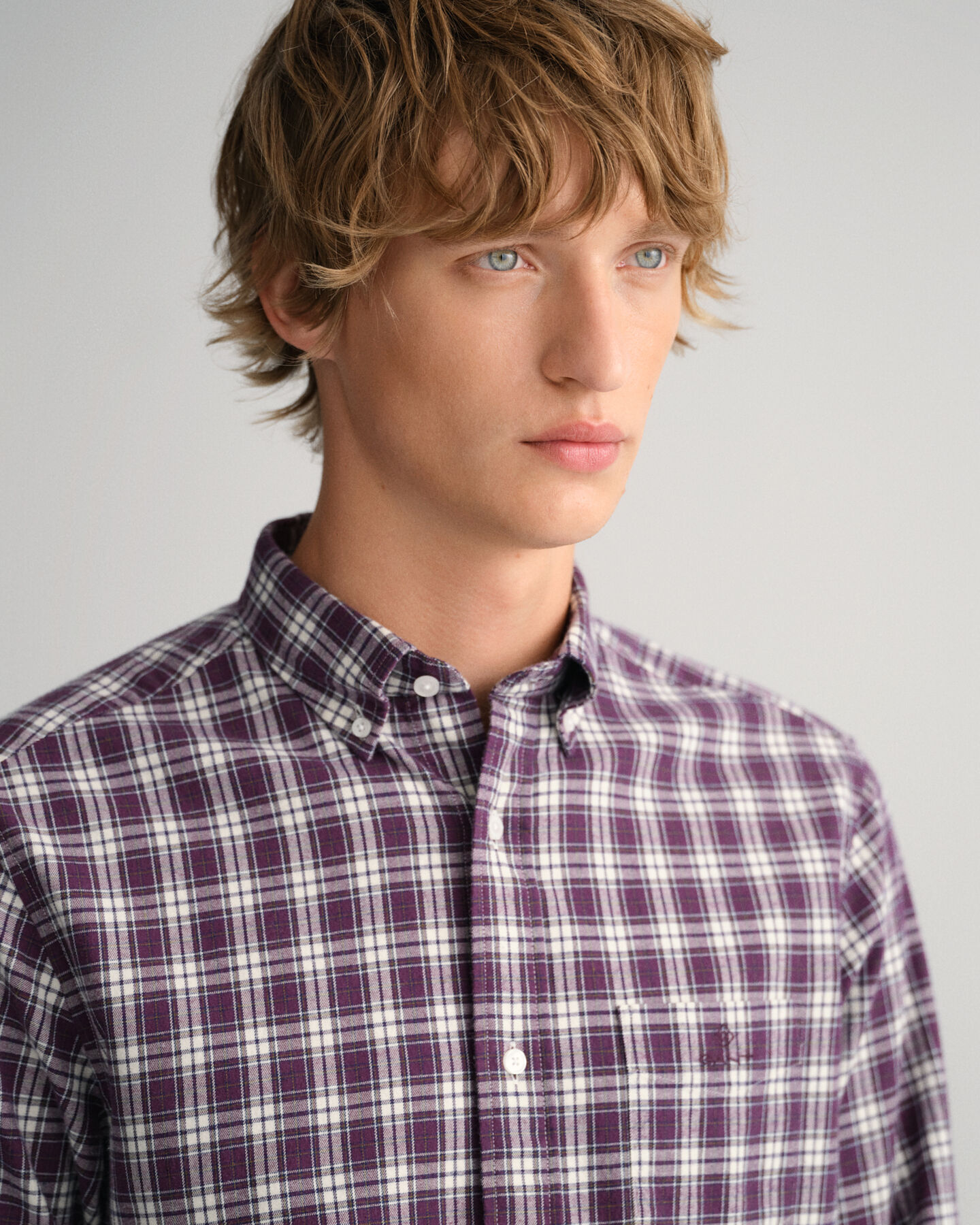 Regular fit ‑mitoitettu ruudullinen flanellipaita