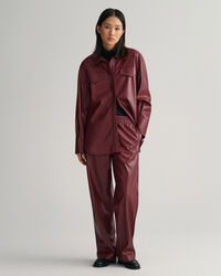 Relaxed fit ‑mitoitetut Pull-On-tekonahkahousut