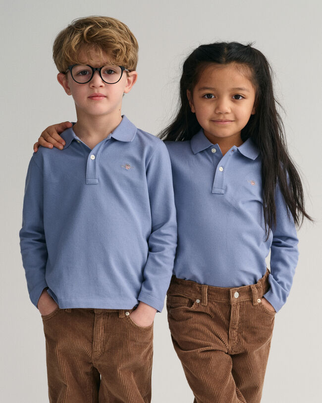 Kids-malliston pitk&auml;hihainen Shield-pikeepaita