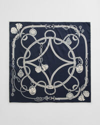 Printtikuvioitu Sailing-silkkihuivi