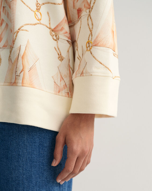 Printtikuvioitu Sailing-huppari