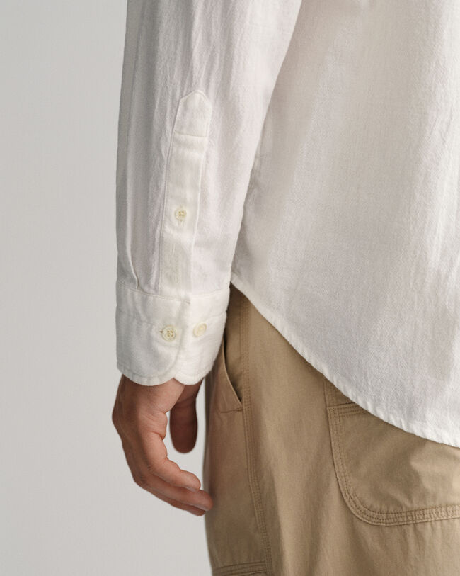 Relaxed fit ‑mitoitettu Textured Weave -paita