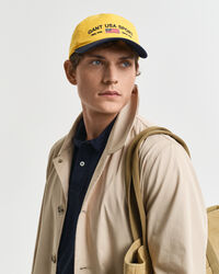 Pesukäsitelty lippalakki, kontrastivärinen lippa