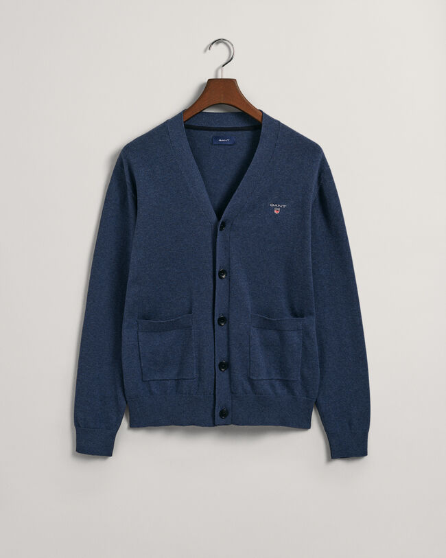 Classic-puuvillaneuletakki v-p&auml;&auml;ntiell&auml;