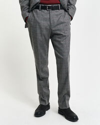 Slim fit ‑mitoitetut ruudulliset puvunhousut