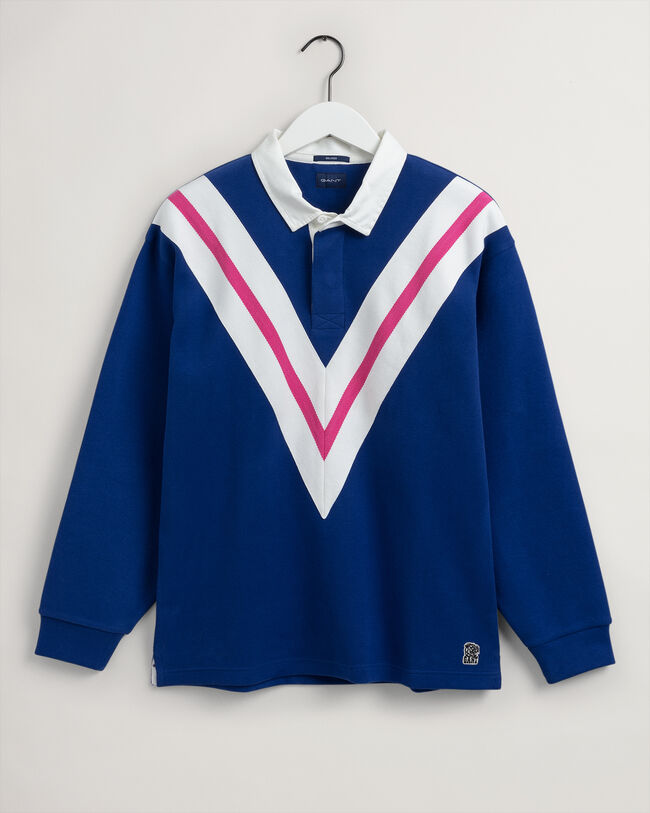 Tiger Heavy Rugger ‑paita v:n muotoisella raitakuviolla