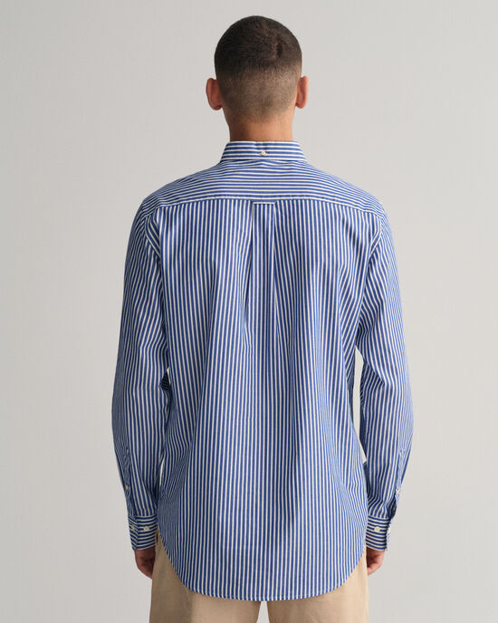 Regular fit ‑mitoitettu raidallinen paita broadcloth-kankaasta