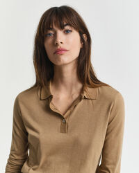 Saumaton pitkähihainen napitettu pikeepaita