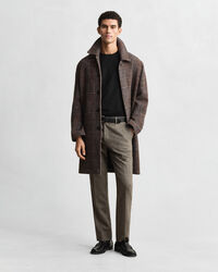 Klassinen puuvillaneulepusero, pyöreä pääntie