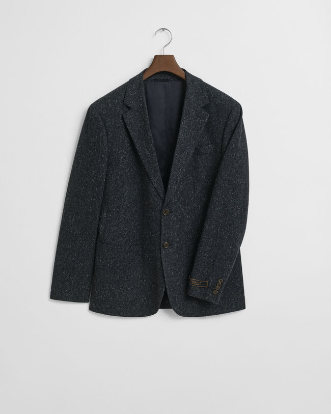 Slim fit ‑mitoitettu Donegal-puvuntakki