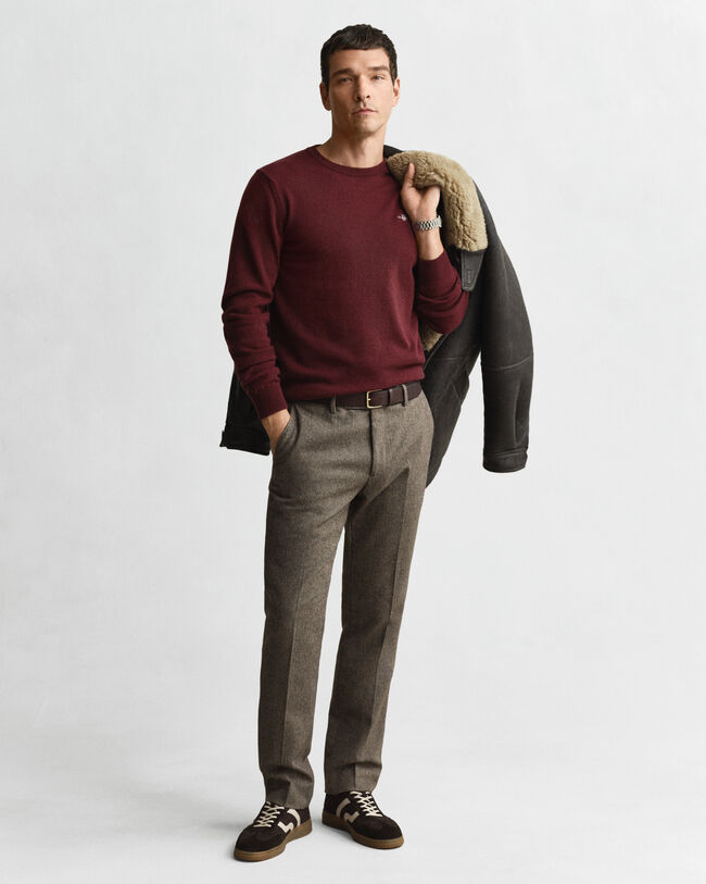 Ohut lampaanvillaneule, py&ouml;re&auml; p&auml;&auml;ntie