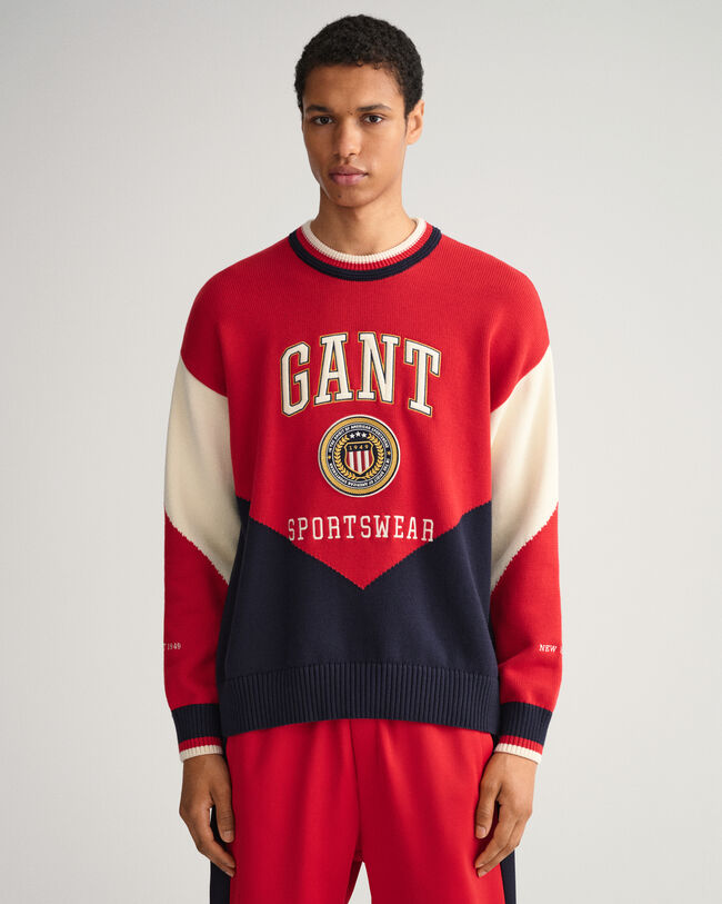 Crest Shield ‑neulepaita, pyöreä pääntie