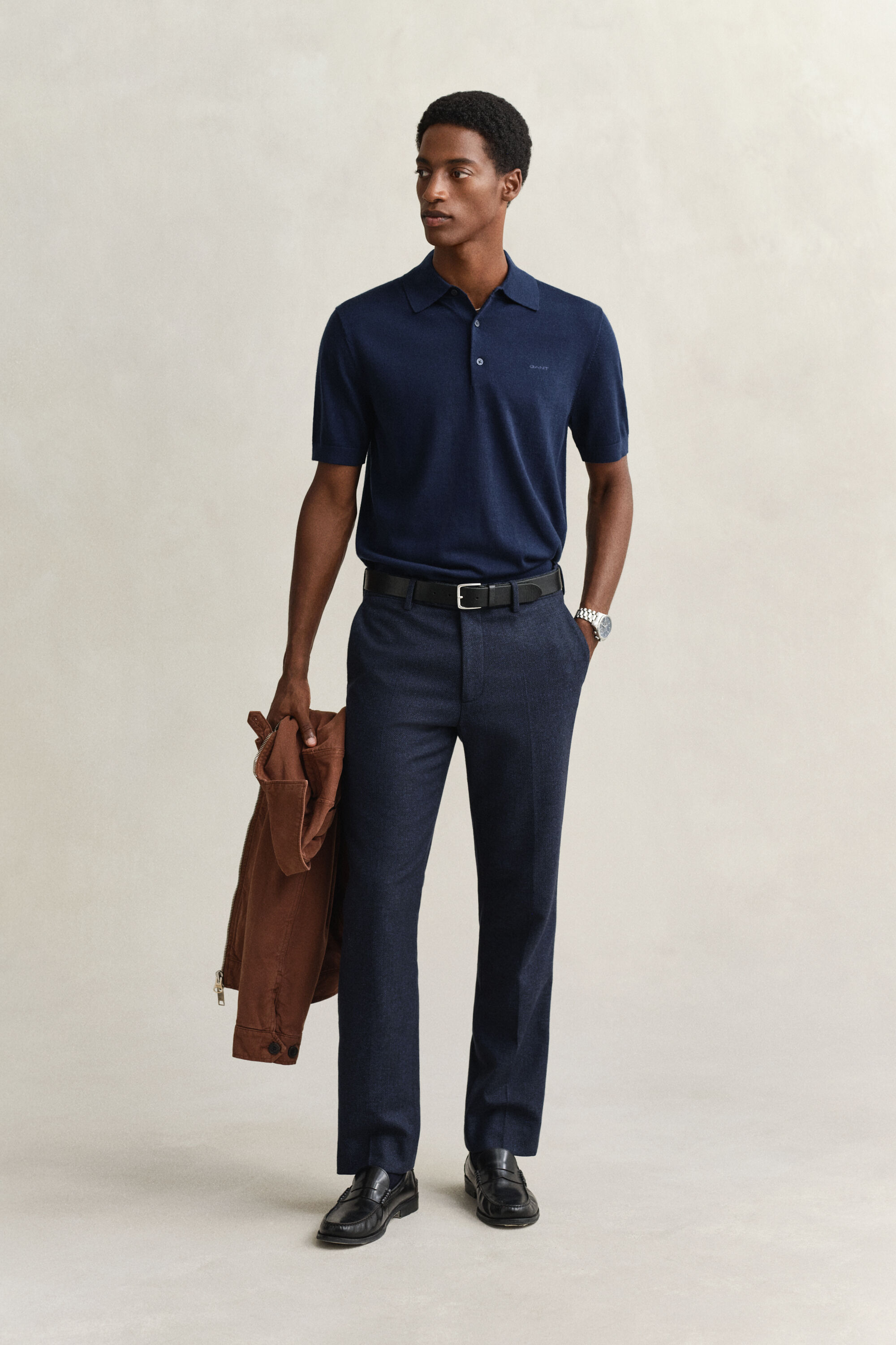 Ohut lyhythihainen merinovillapikeeneule