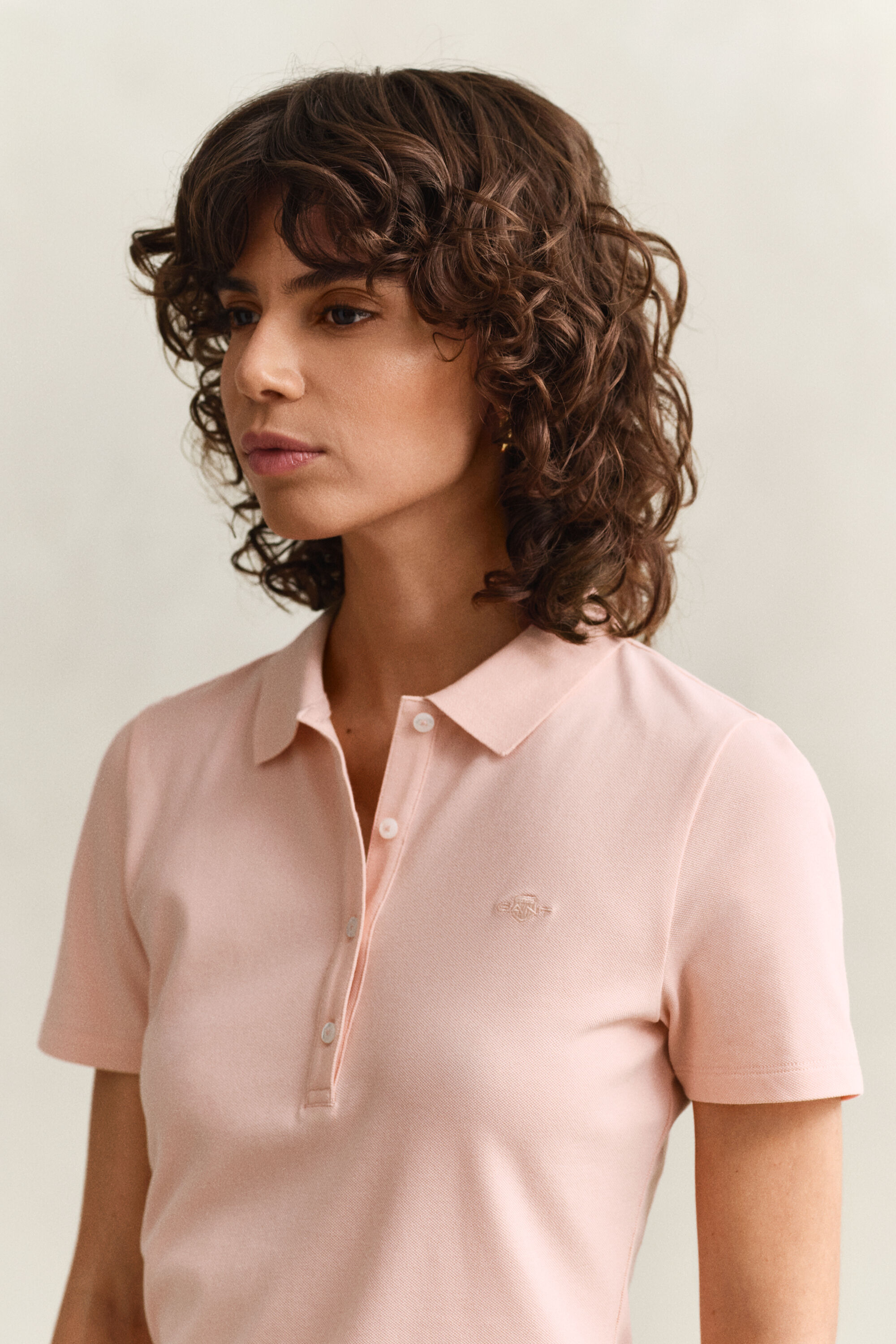 Slim fit ‑mitoitettu pikeepaita