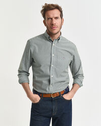 Regular fit ‑mitoitettu raidallinen Classic-popliinipaita