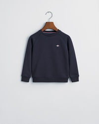 Kids-malliston Shield-collegepaita, jossa pyöreä pääntie