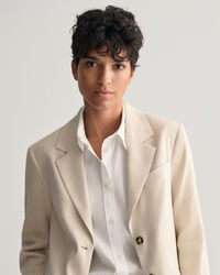 Regular fit ‑mitoitettu joustava pellavableiseri