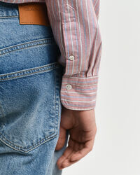 Relaxed&nbsp;fit ‑mitoitettu raidallinen Heritage-oxford-paita