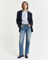 Regular fit ‑mitoitettu pellavapaita