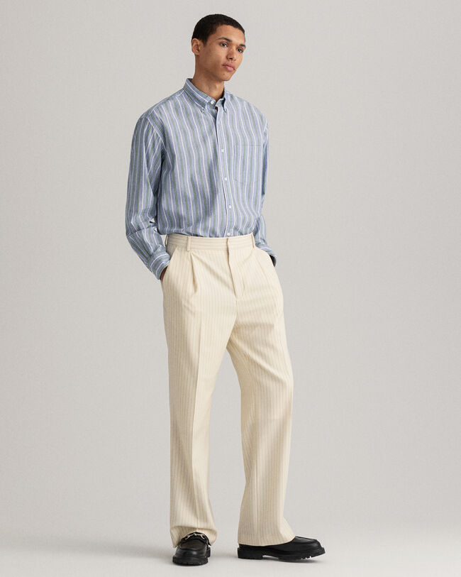 Relaxed fit ‑mitoitettu fil-&agrave;-fil-kankainen paita