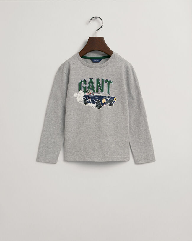 Boys-malliston pitk&auml;hihainen Driving Dog ‑t‑paita