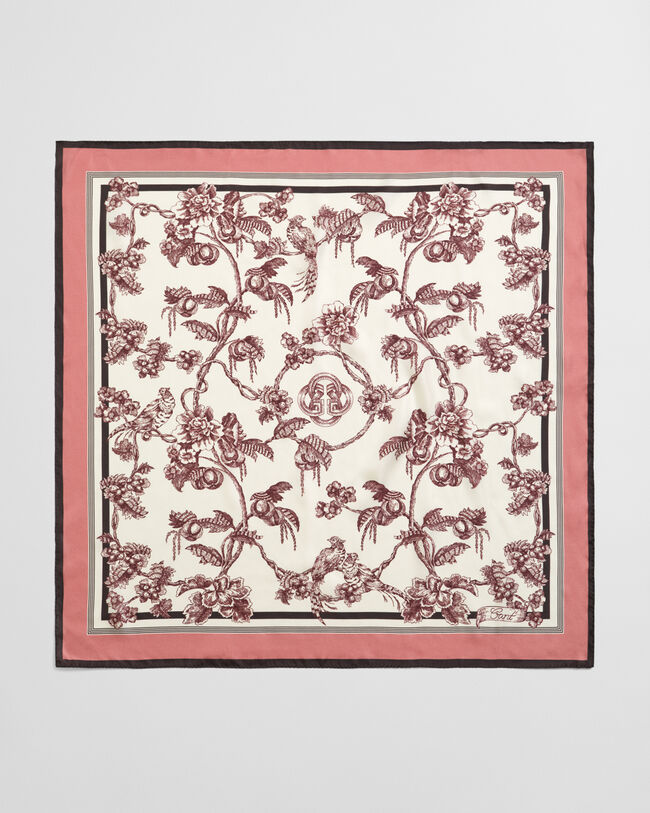 Puukuvioinen silkkihuivi