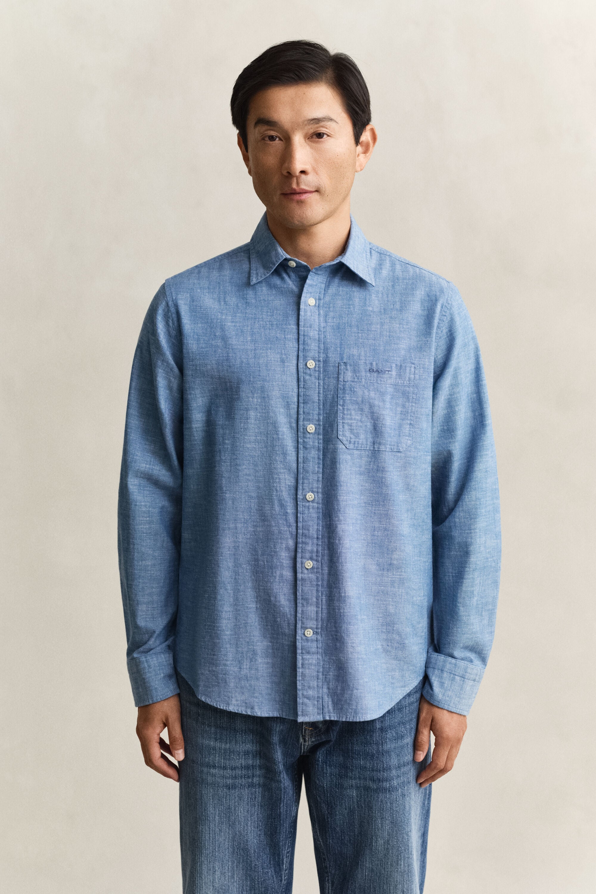 Chambray-paita