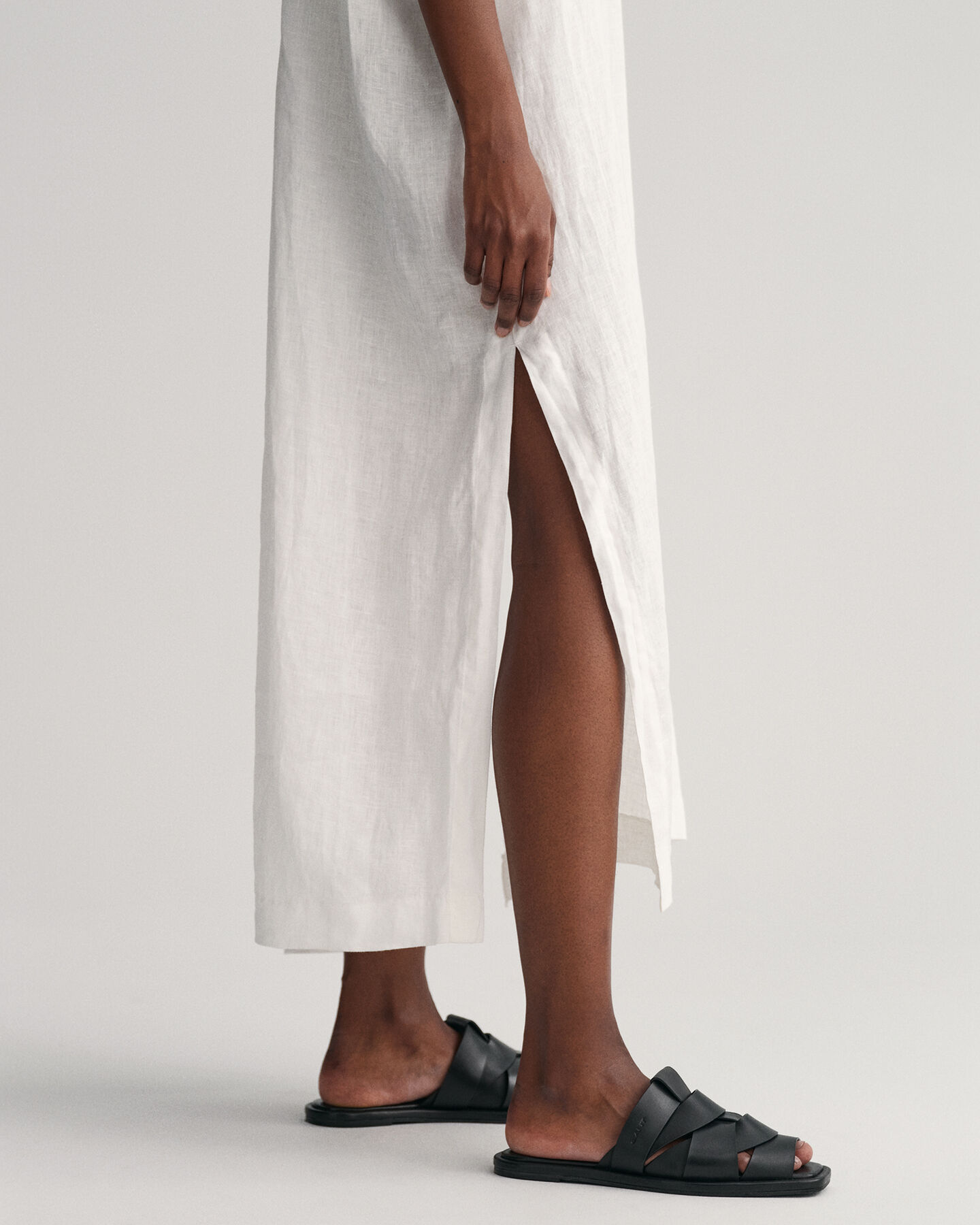 Lyhythihainen pellavakaftaani