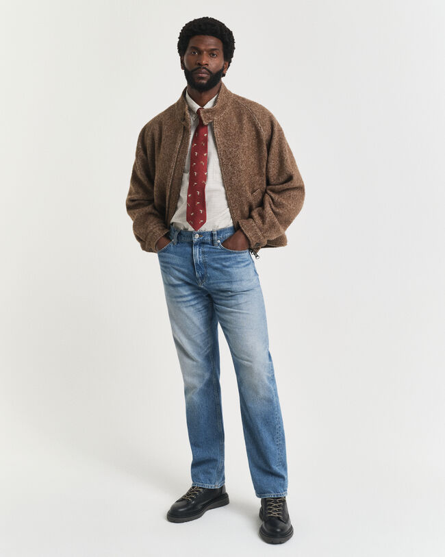 Oversized fit ‑mitoitettu ylellinen oxford-ruutupaita