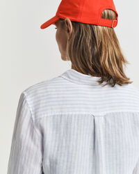 Regular fit ‑mitoitettu raidallinen pellavapaita