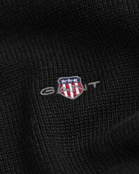 Casual-puuvillaneulepusero puolivetoketjulla