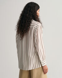 Raidallinen pusero, jossa v-pääntie