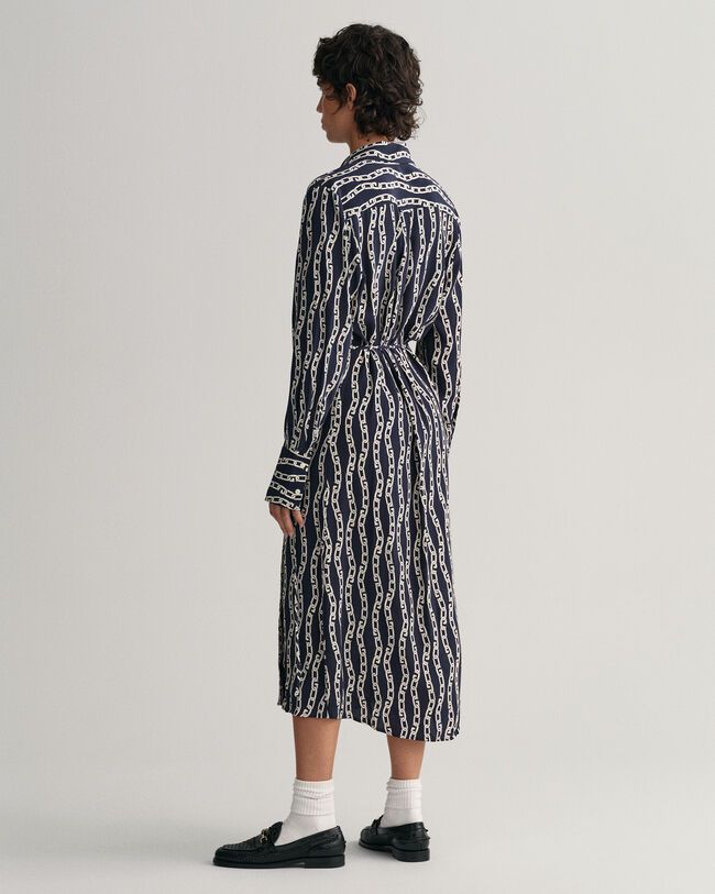 Printtikuvioitu Chain‑kietaisumekko