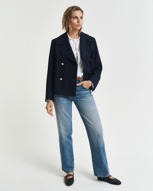 Regular fit ‑mitoitettu pellavapaita