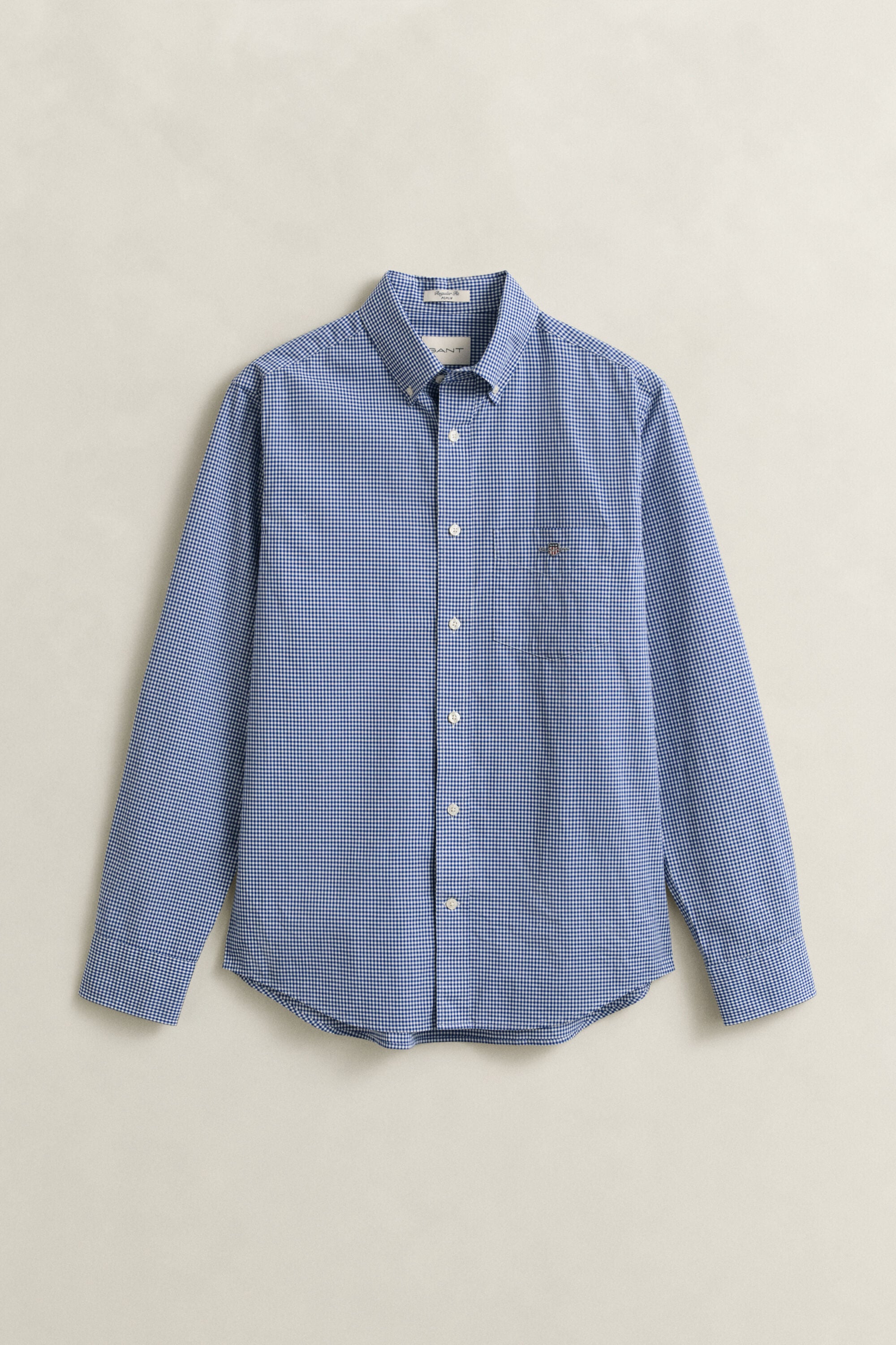 Gingham-ruudullinen Classic-popliinipaita
