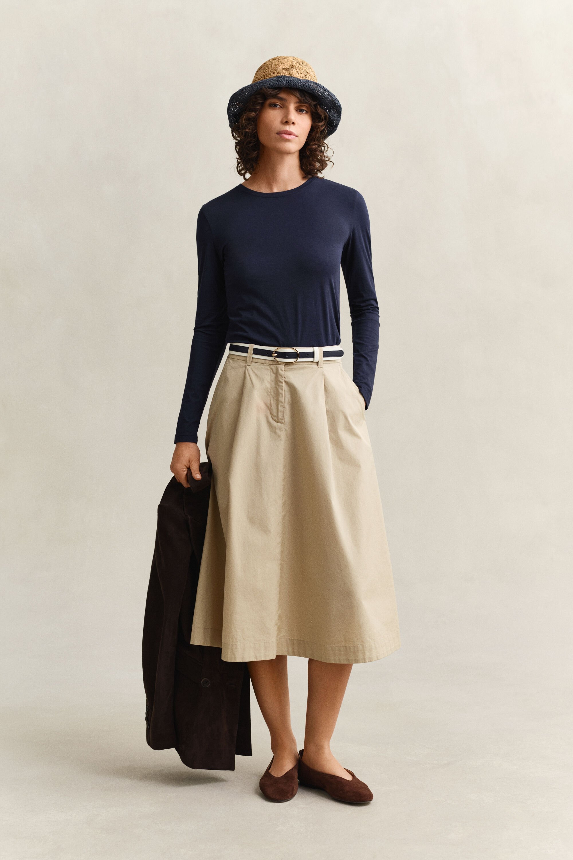 Pitkähihainen puuvilla-t‑paita