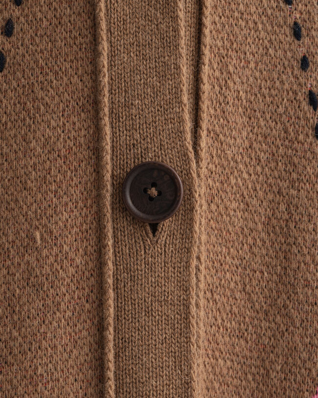 Pitk&auml; Argyle-neuletakki