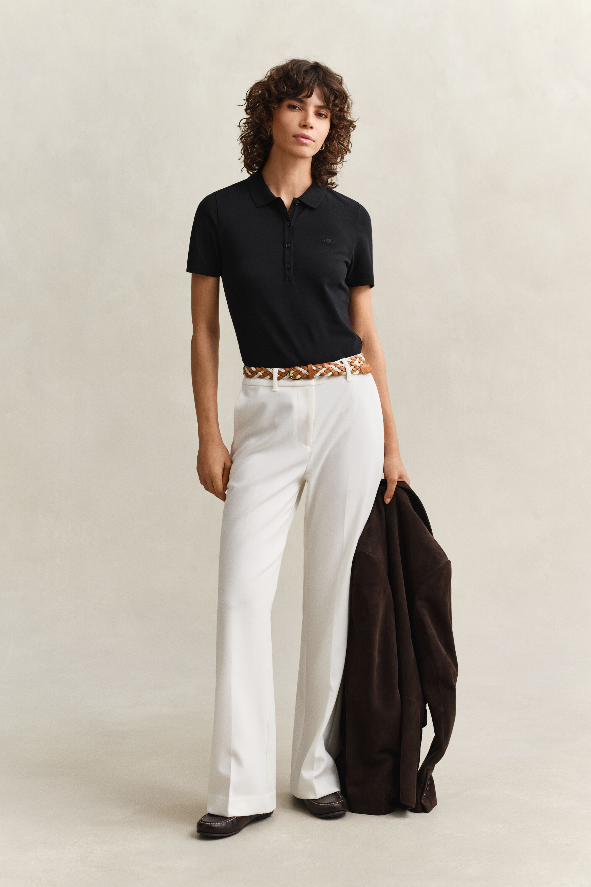 Slim fit ‑mitoitettu pikeepaita