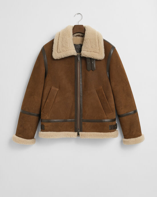 Shearling-takki