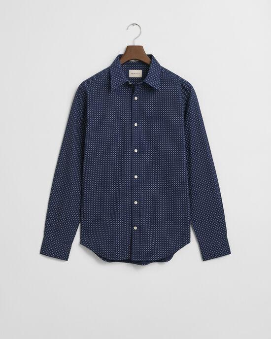 Regular Fit Micro Print Shirt