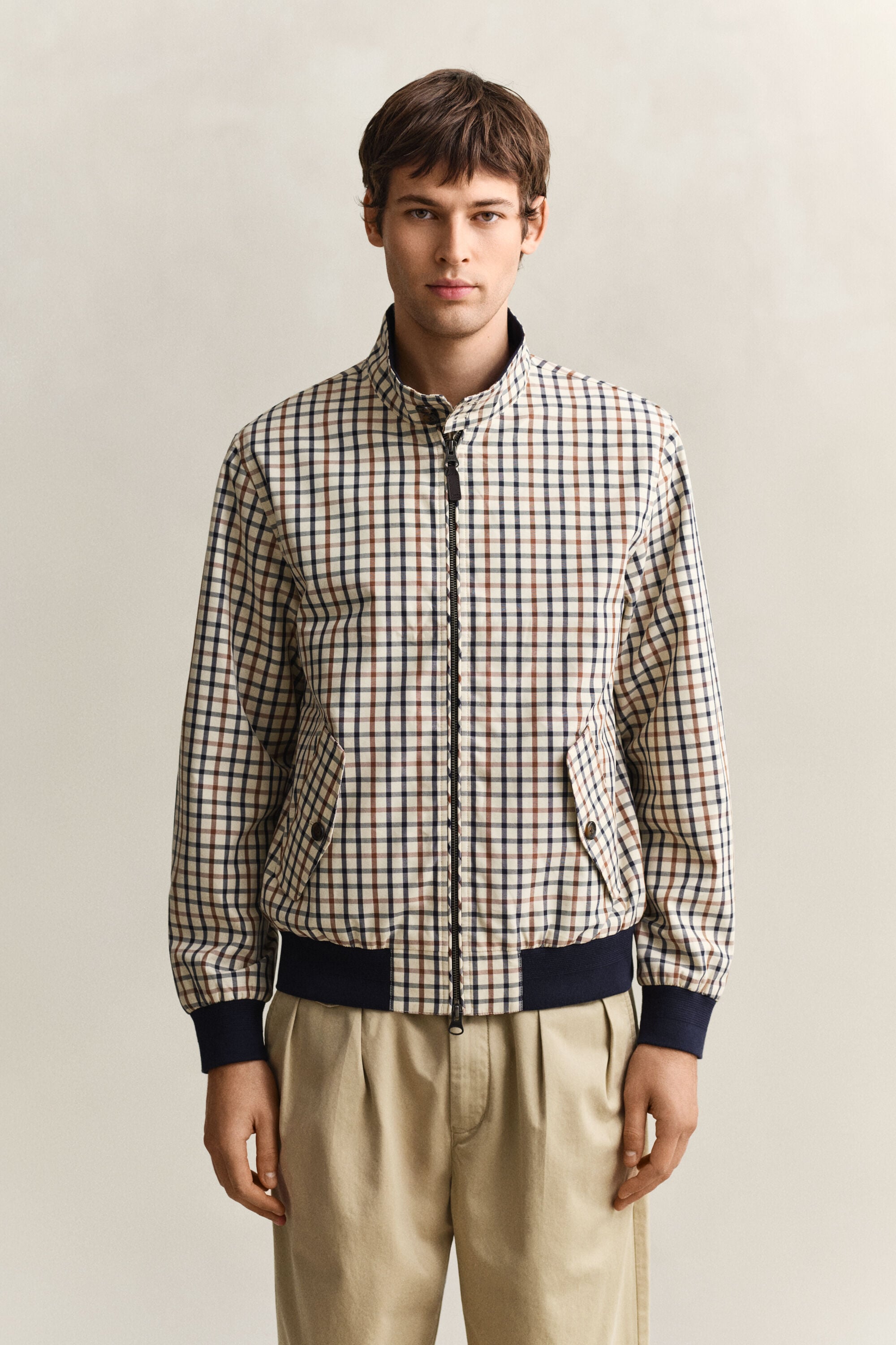 Harrington‑puuvillasekoitetakki