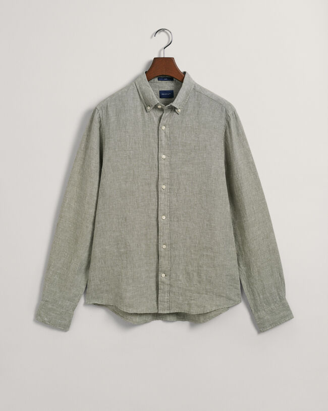 Slim fit ‑mitoitettu pellavapaita