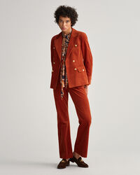 Slim fit ‑mitoitettu vakosamettibleiseri